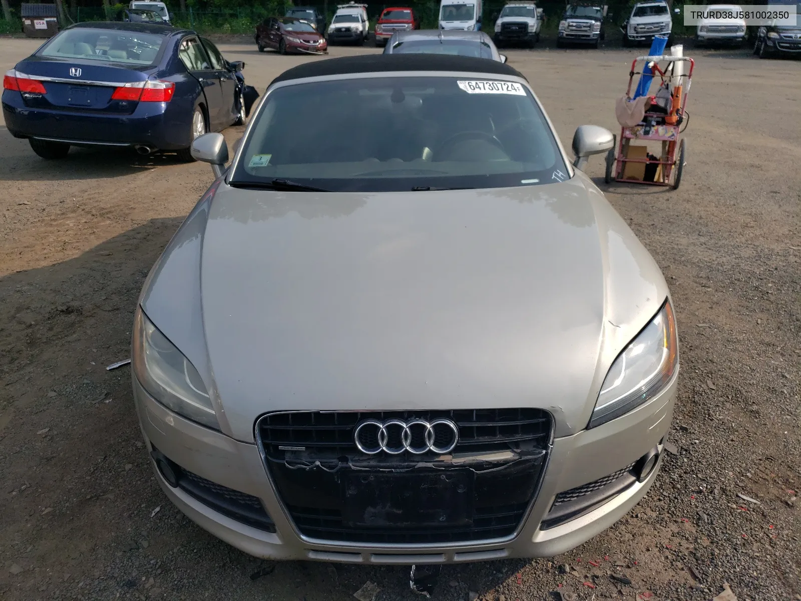 2008 Audi Tt 3.2 Quattro VIN: TRURD38J581002350 Lot: 64730724