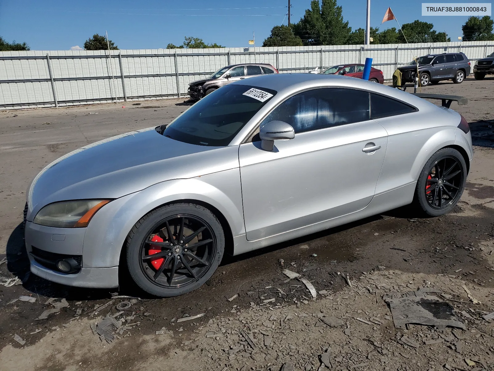 2008 Audi Tt 2.0T VIN: TRUAF38J881000843 Lot: 66112354