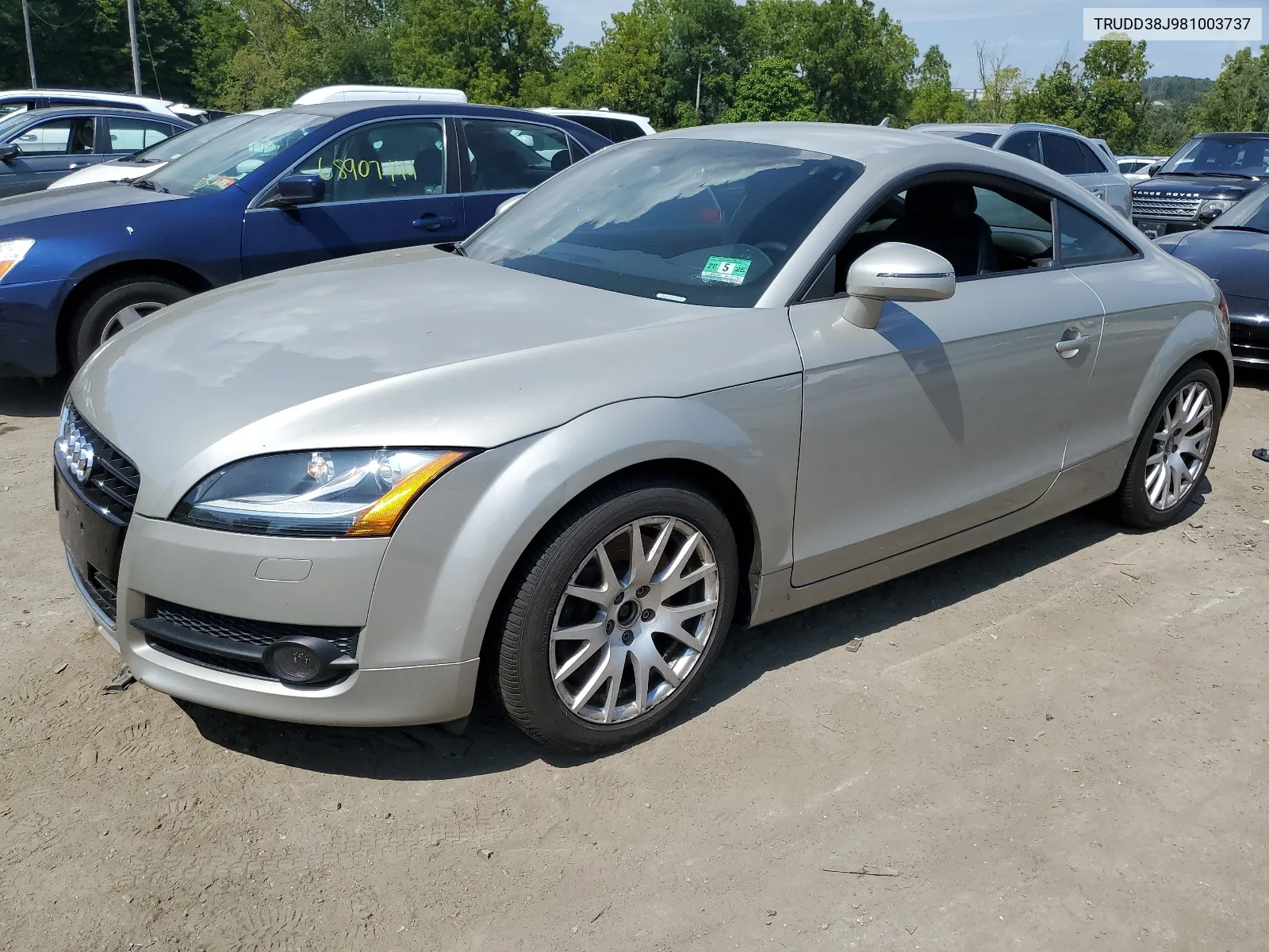 2008 Audi Tt 3.2 Quattro VIN: TRUDD38J981003737 Lot: 67421724