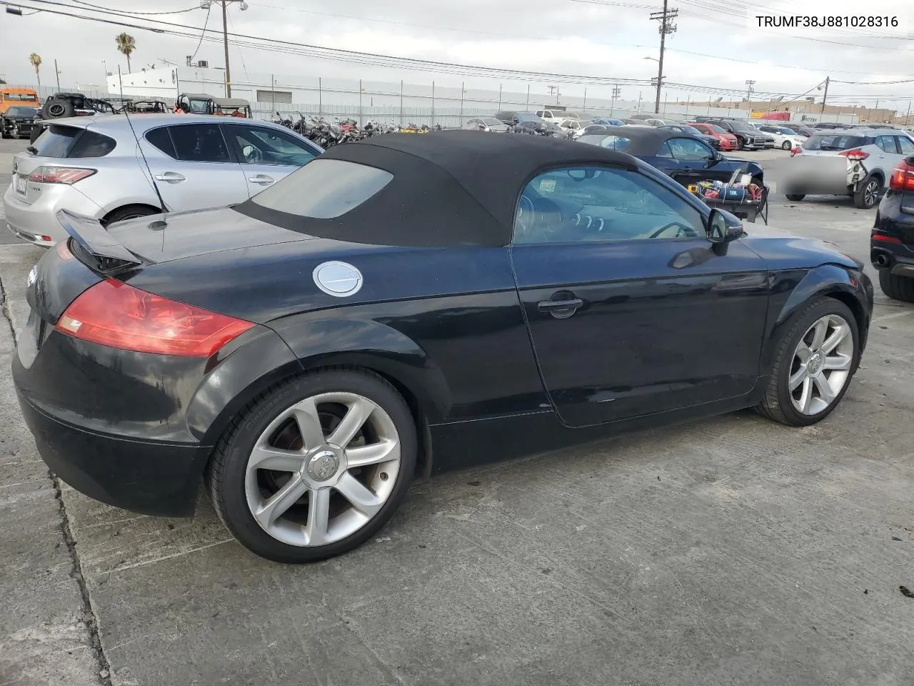 2008 Audi Tt 2.0T VIN: TRUMF38J881028316 Lot: 68265484