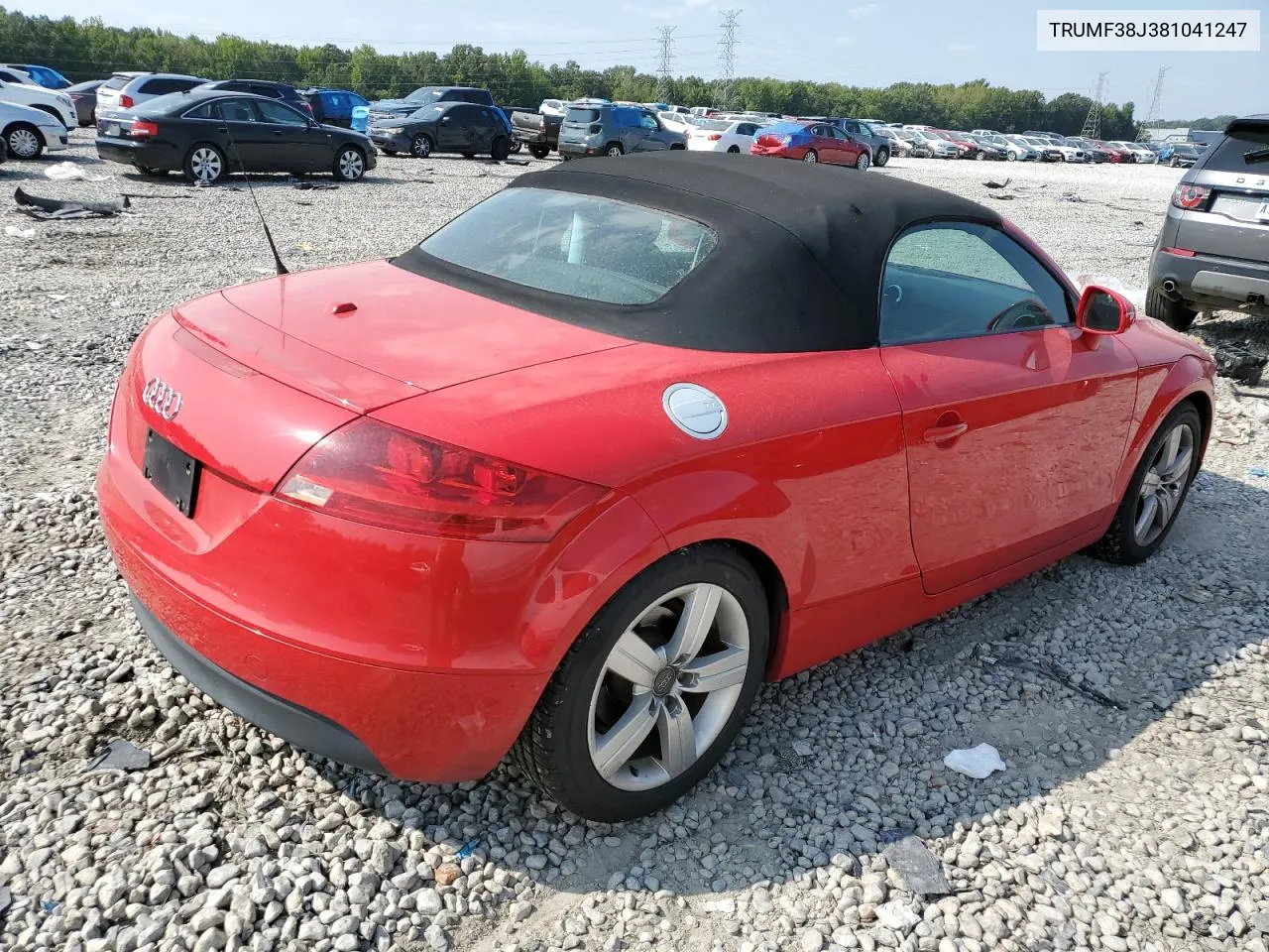 2008 Audi Tt 2.0T VIN: TRUMF38J381041247 Lot: 70535294