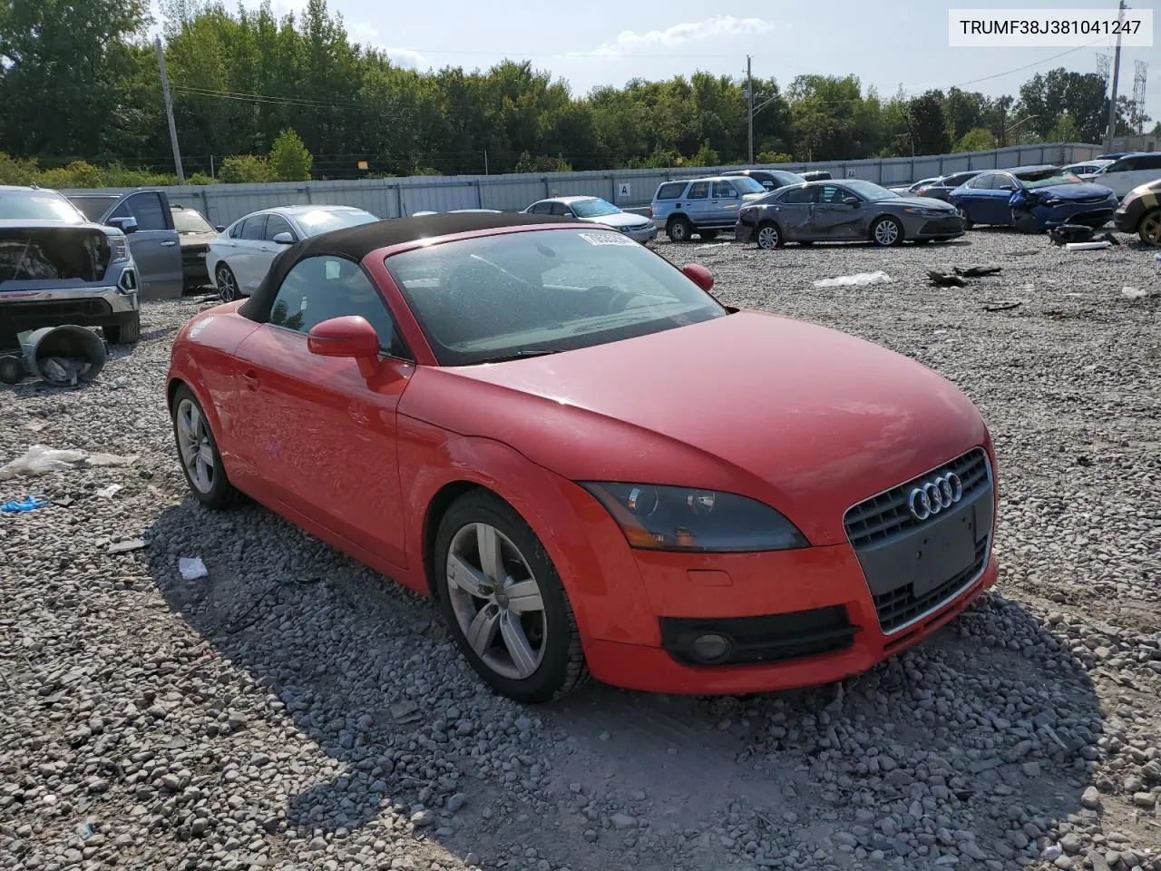 2008 Audi Tt 2.0T VIN: TRUMF38J381041247 Lot: 70535294