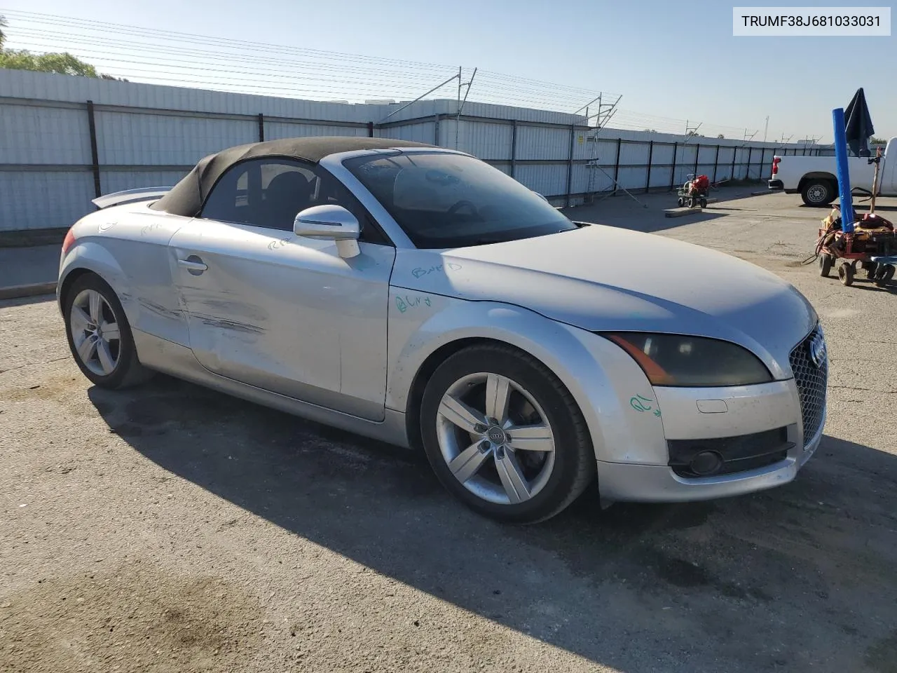 2008 Audi Tt 2.0T VIN: TRUMF38J681033031 Lot: 70658504