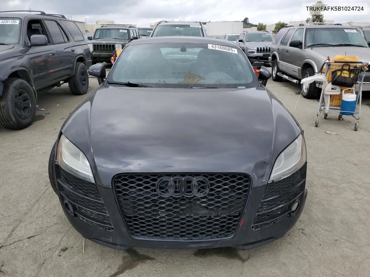2011 Audi Tt Prestige VIN: TRUKFAFK5B1024724 Lot: 43160685
