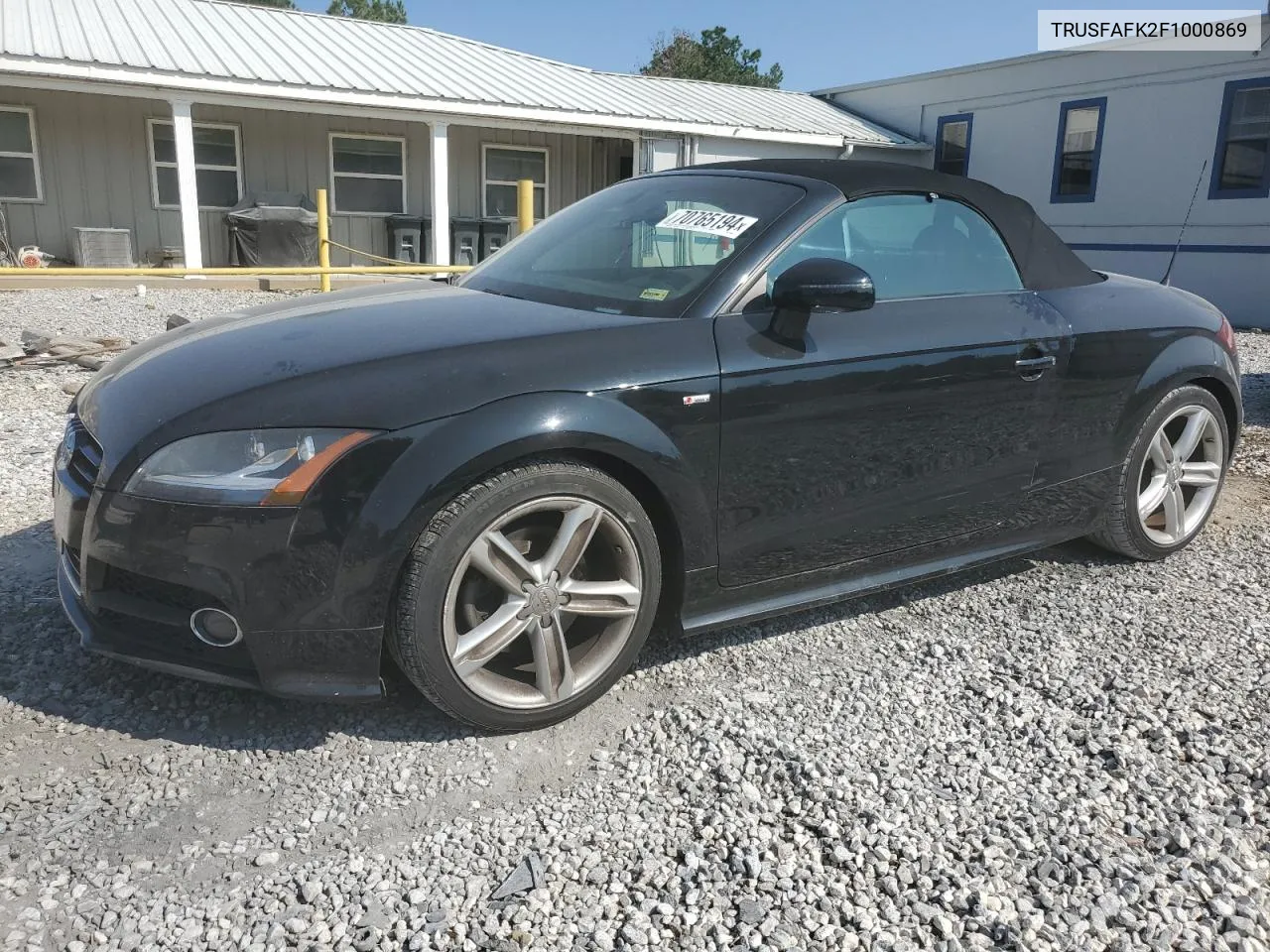 TRUSFAFK2F1000869 2015 Audi Tt