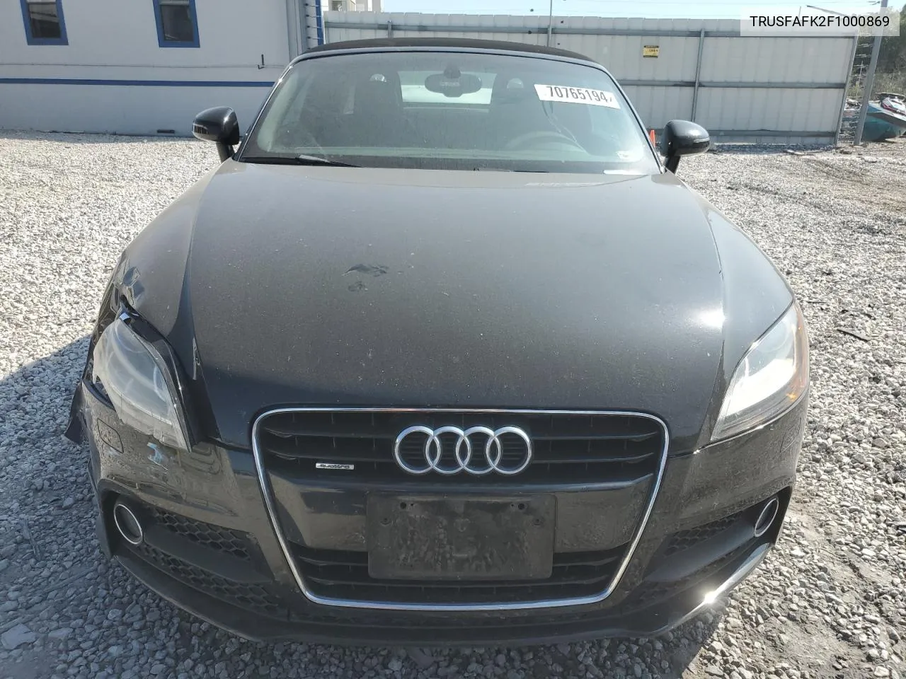 2015 Audi Tt VIN: TRUSFAFK2F1000869 Lot: 70765194