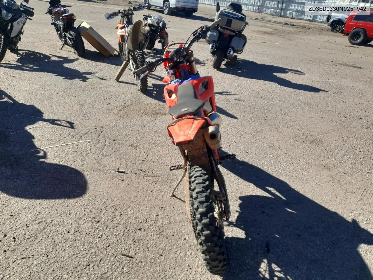 ZD3ED0330N0251942 2022 Beta Dirtbike