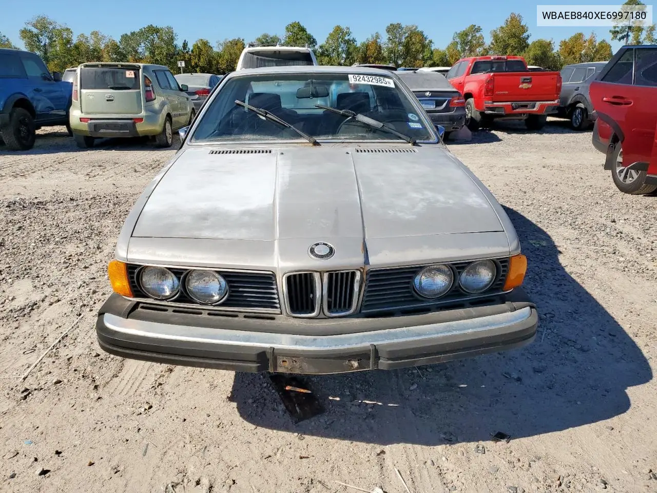 WBAEB840XE6997180 1984 BMW 633 Csi Automatic