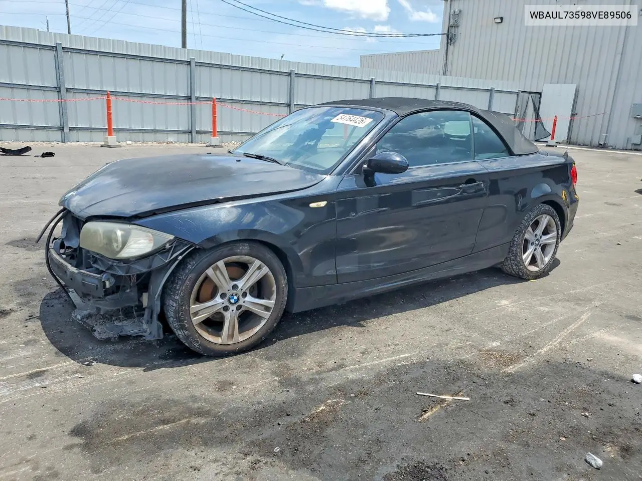2008 BMW 128 I VIN: WBAUL73598VE89506 Lot: 54764426