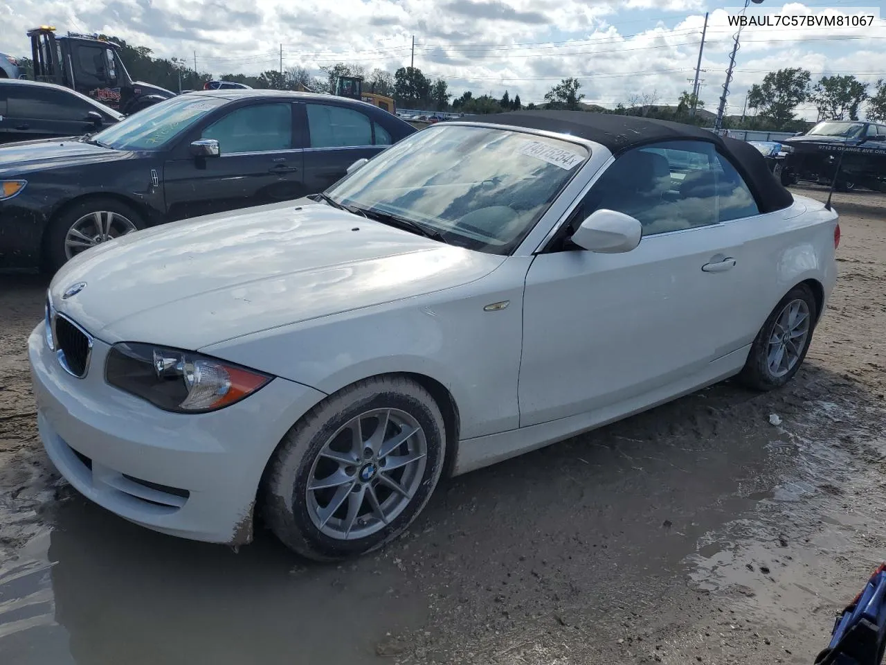 WBAUL7C57BVM81067 2011 BMW 128 I