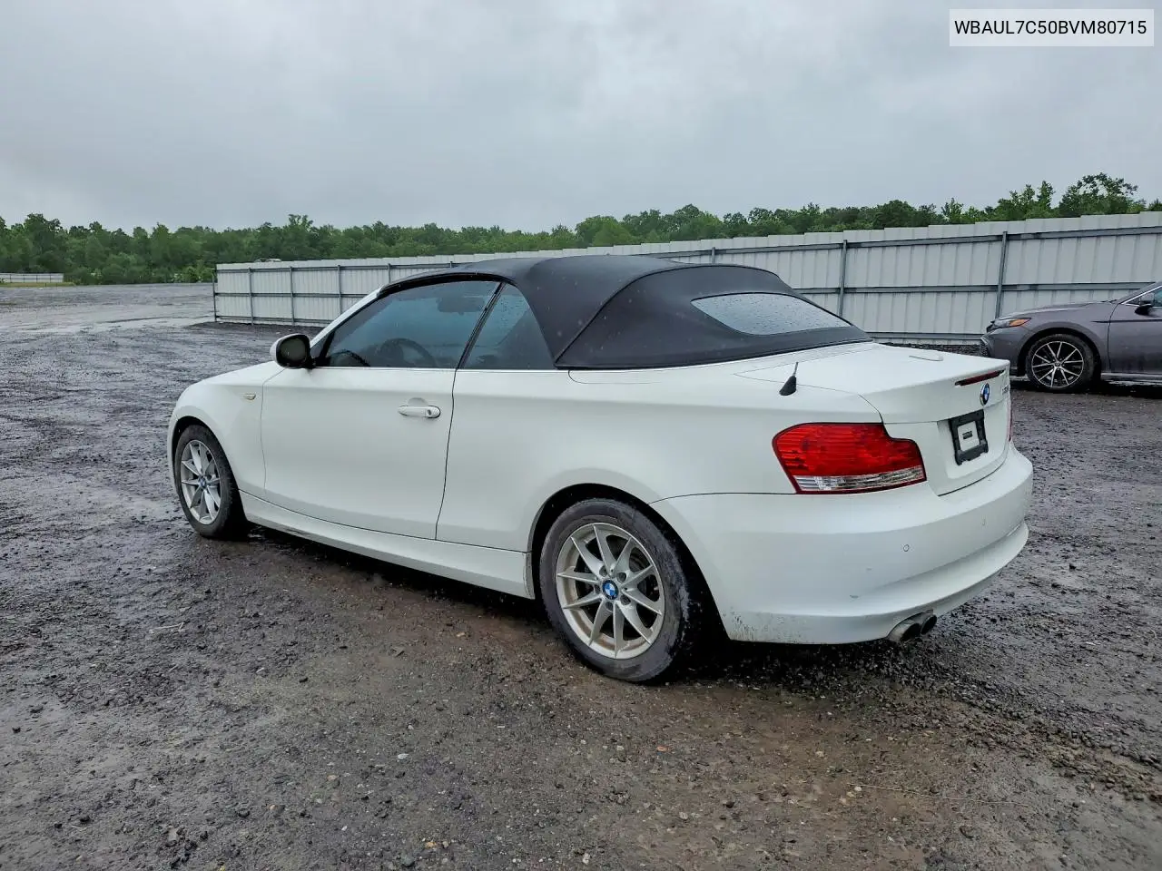 2011 BMW 128 I VIN: WBAUL7C50BVM80715 Lot: 54676176
