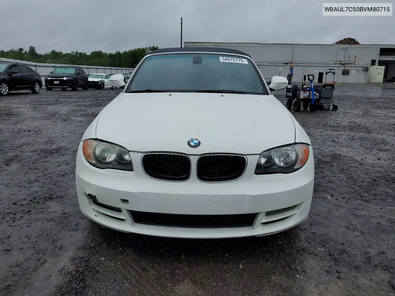 2011 BMW 128 I VIN: WBAUL7C50BVM80715 Lot: 54676176
