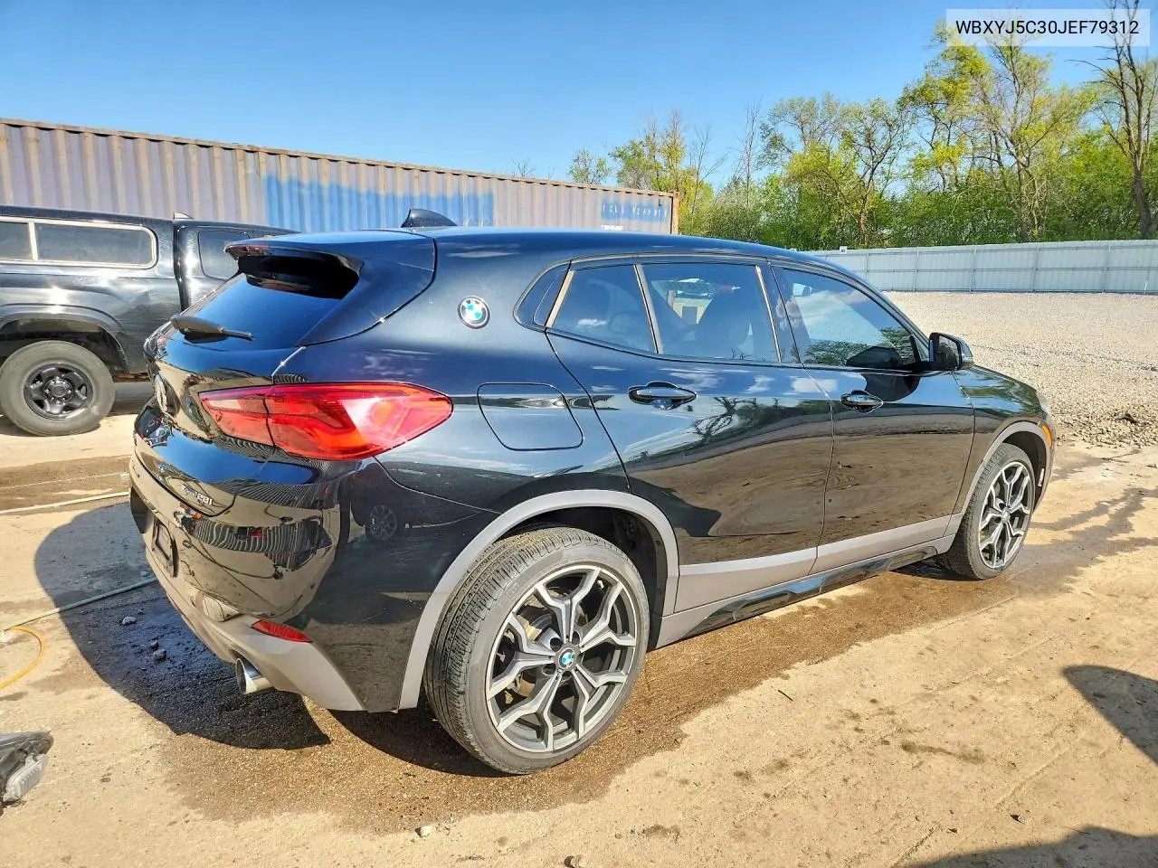 2018 BMW X2 xDrive28I VIN: WBXYJ5C30JEF79312 Lot: 52482486