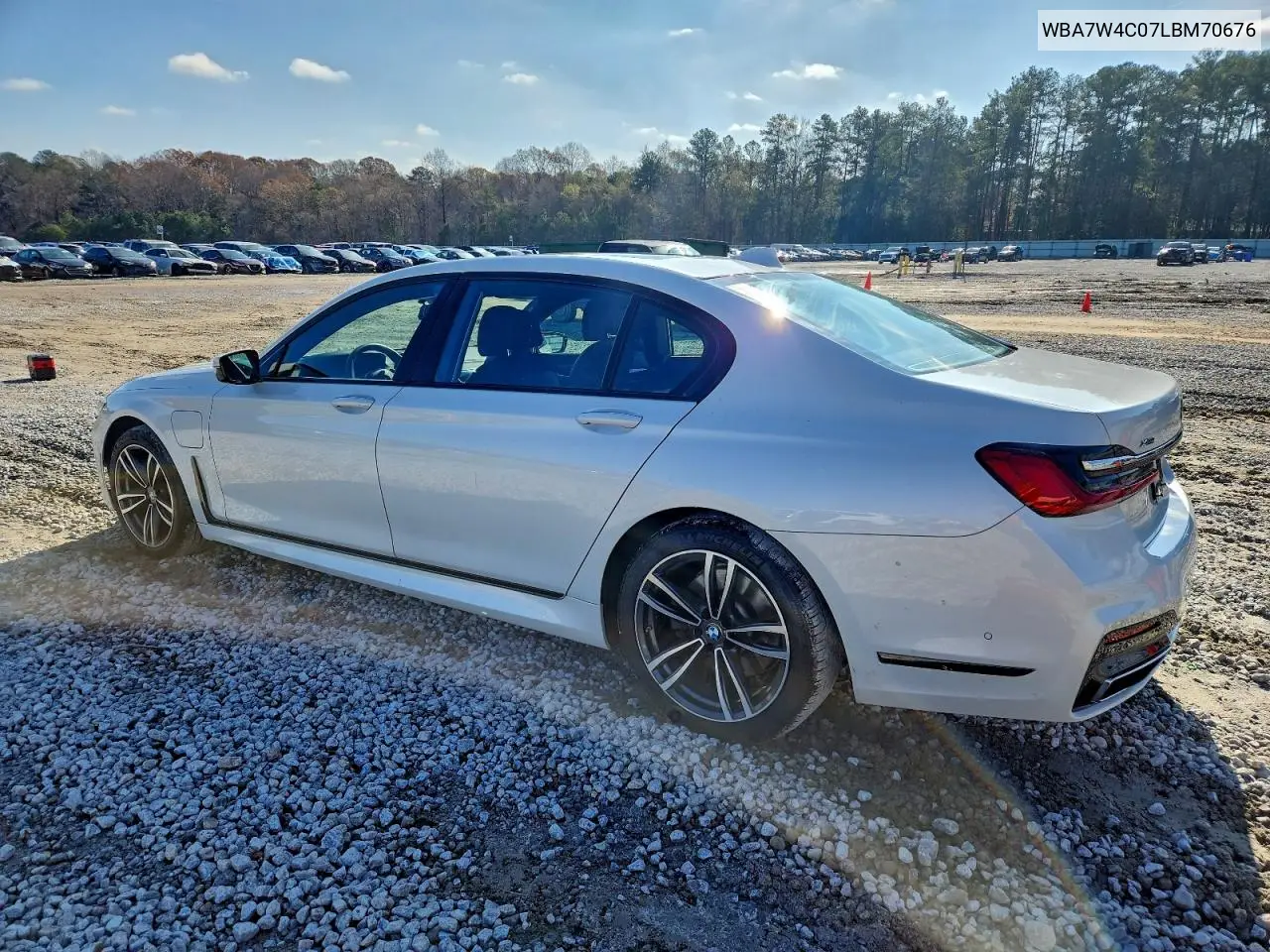 WBA7W4C07LBM70676 2020 BMW 745Xe