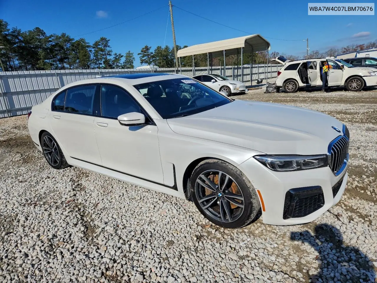 WBA7W4C07LBM70676 2020 BMW 745Xe