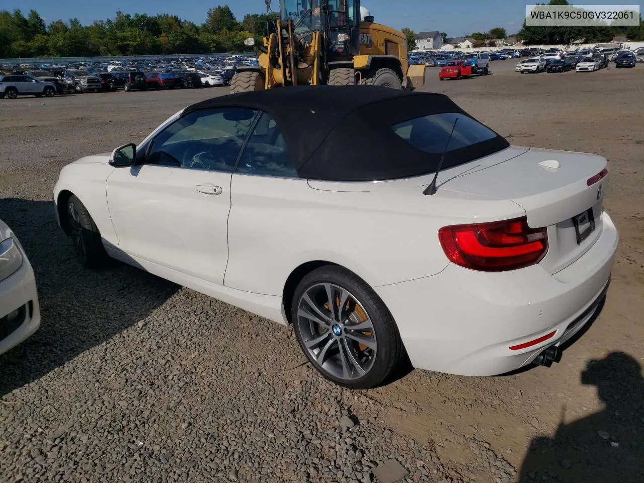 WBA1K9C50GV322061 2016 BMW 228 I Sulev