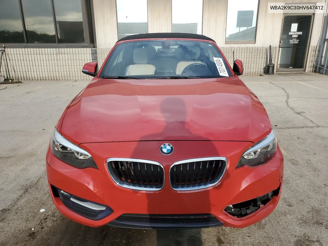 WBA2K9C30HV647412 2017 BMW 230I