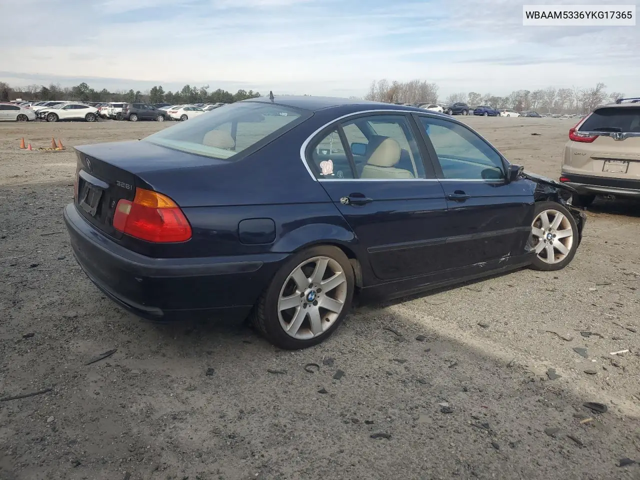 WBAAM5336YKG17365 2000 BMW 328 I