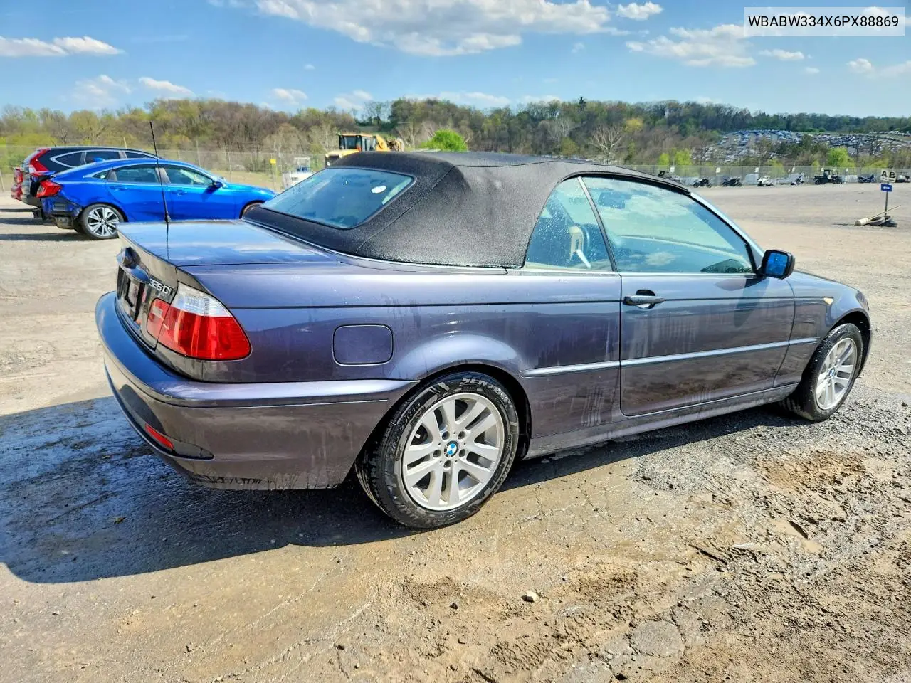 WBABW334X6PX88869 2006 BMW 325 Ci