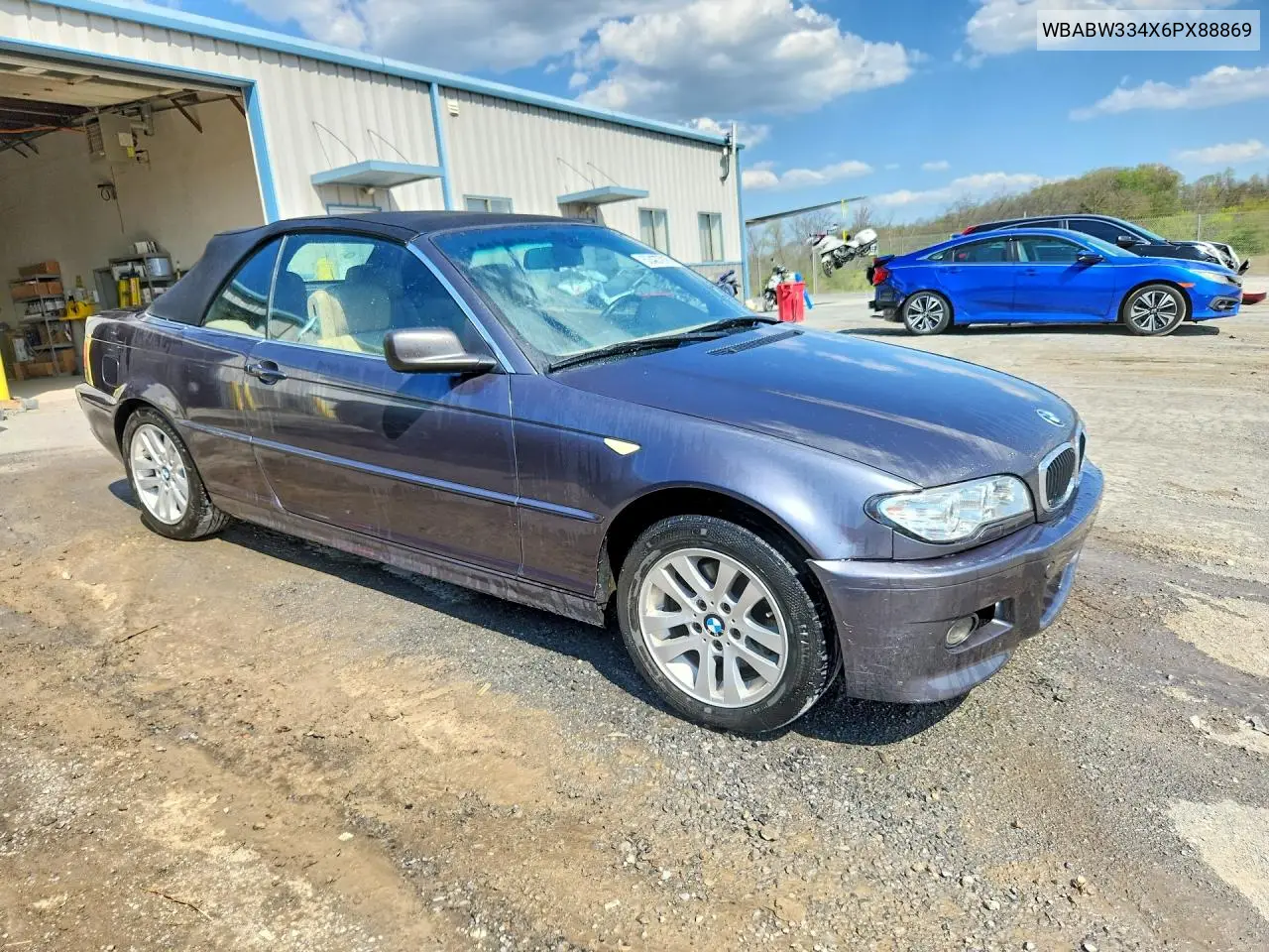WBABW334X6PX88869 2006 BMW 325 Ci
