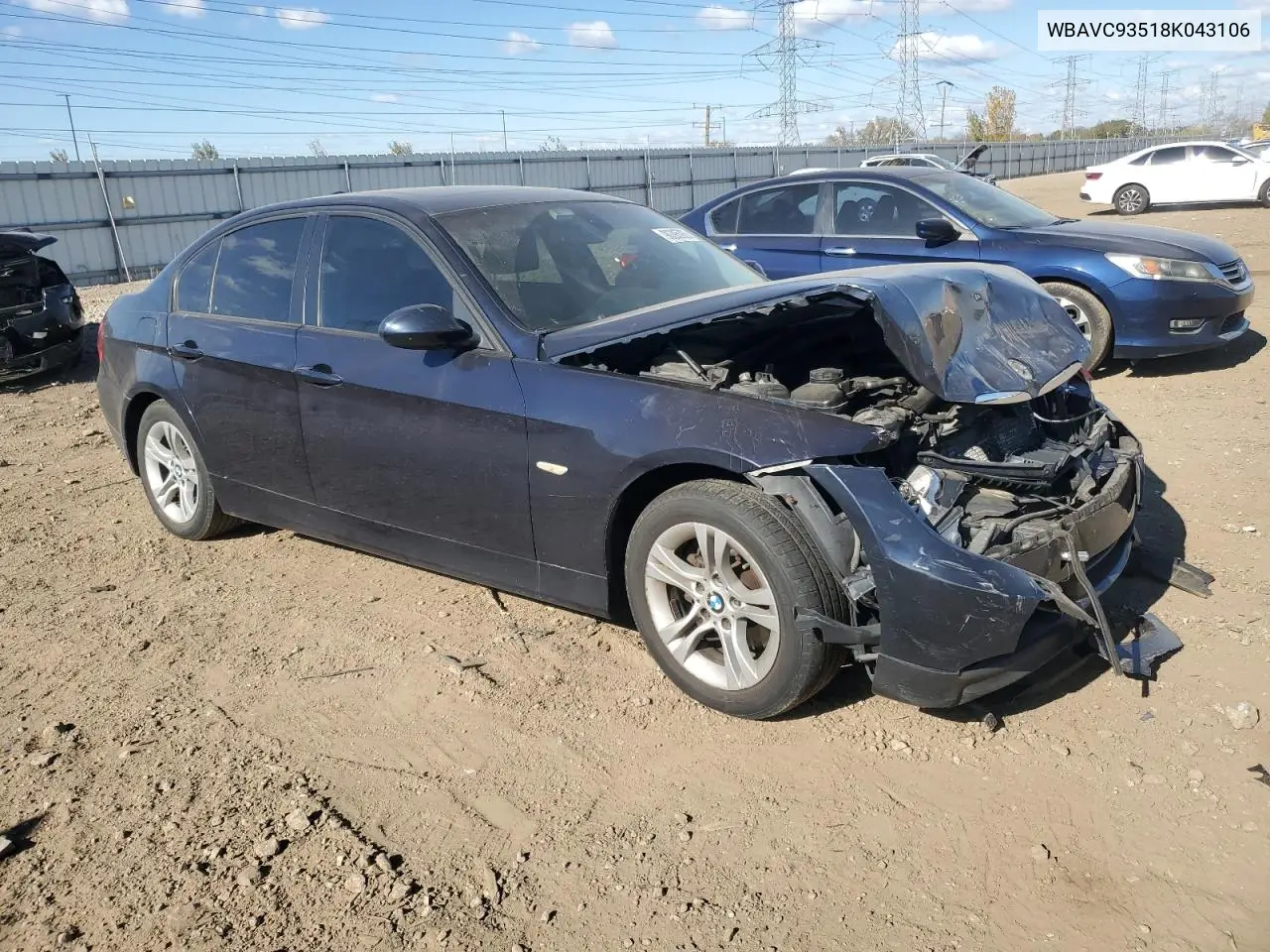 WBAVC93518K043106 2008 BMW 328 Xi