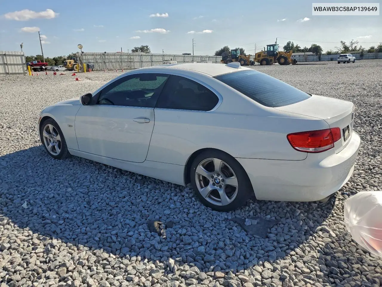 WBAWB3C58AP139649 2010 BMW 328 I