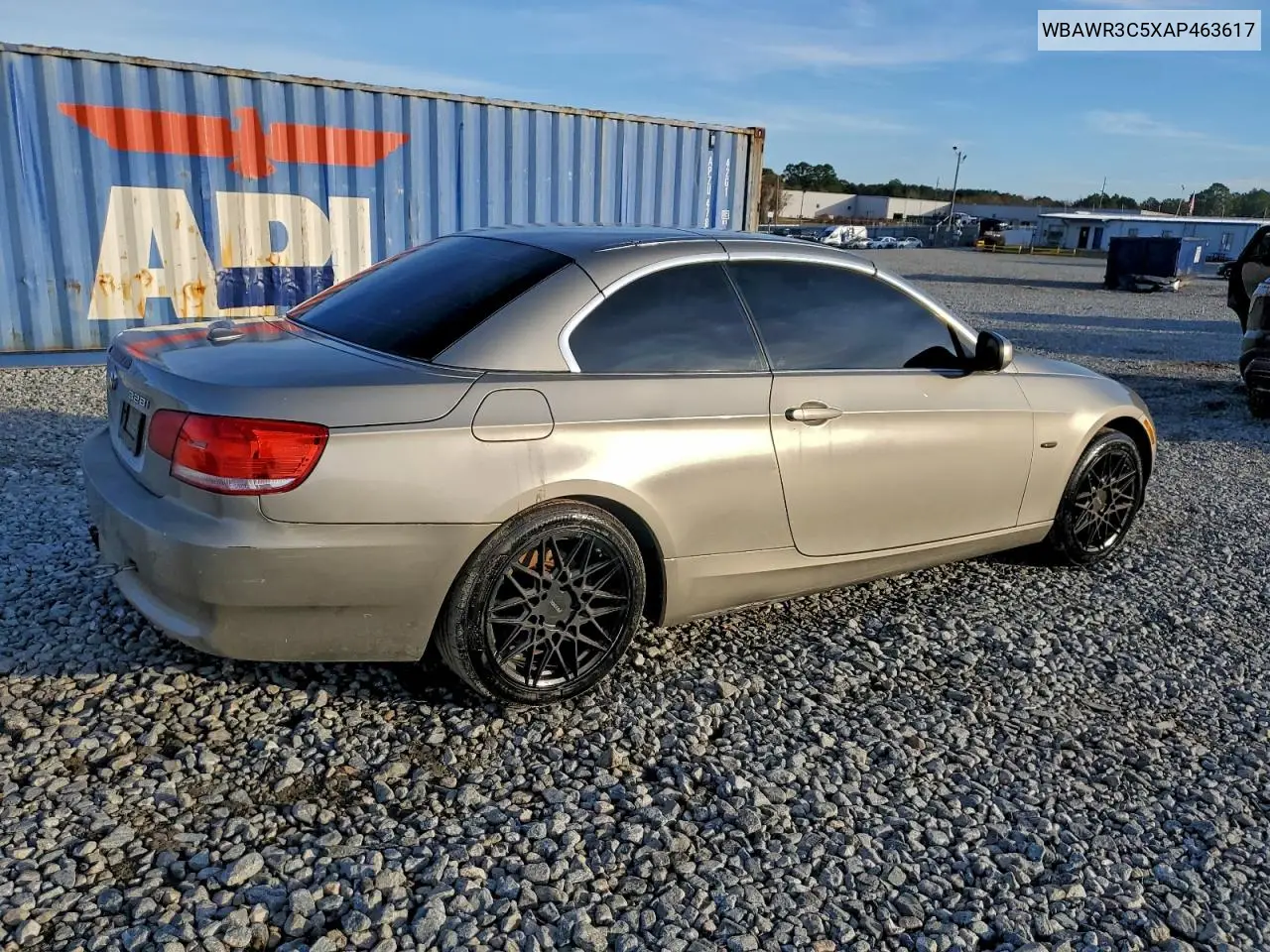 WBAWR3C5XAP463617 2010 BMW 328 I Sulev