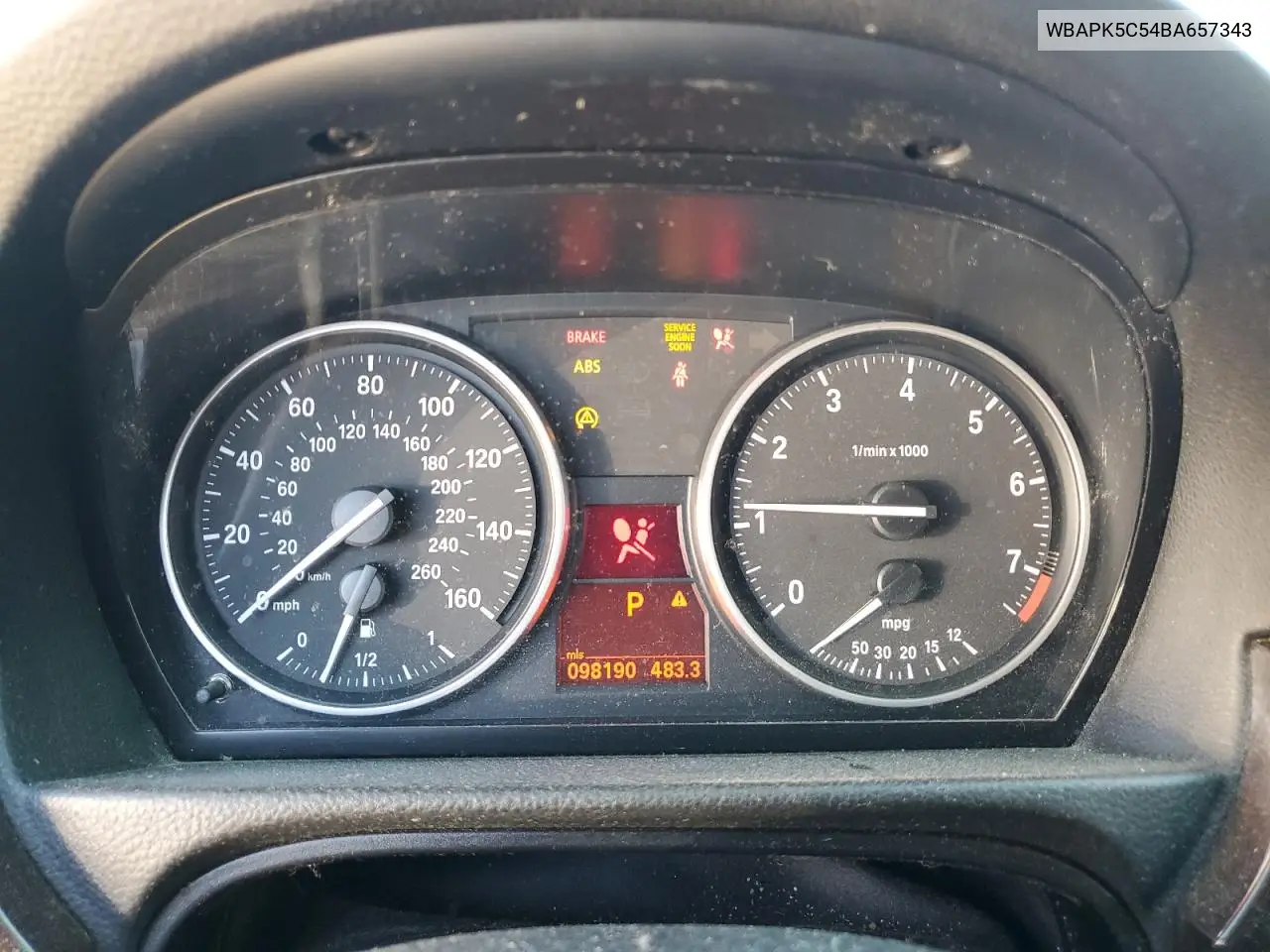 WBAPK5C54BA657343 2011 BMW 328 Xi Sulev