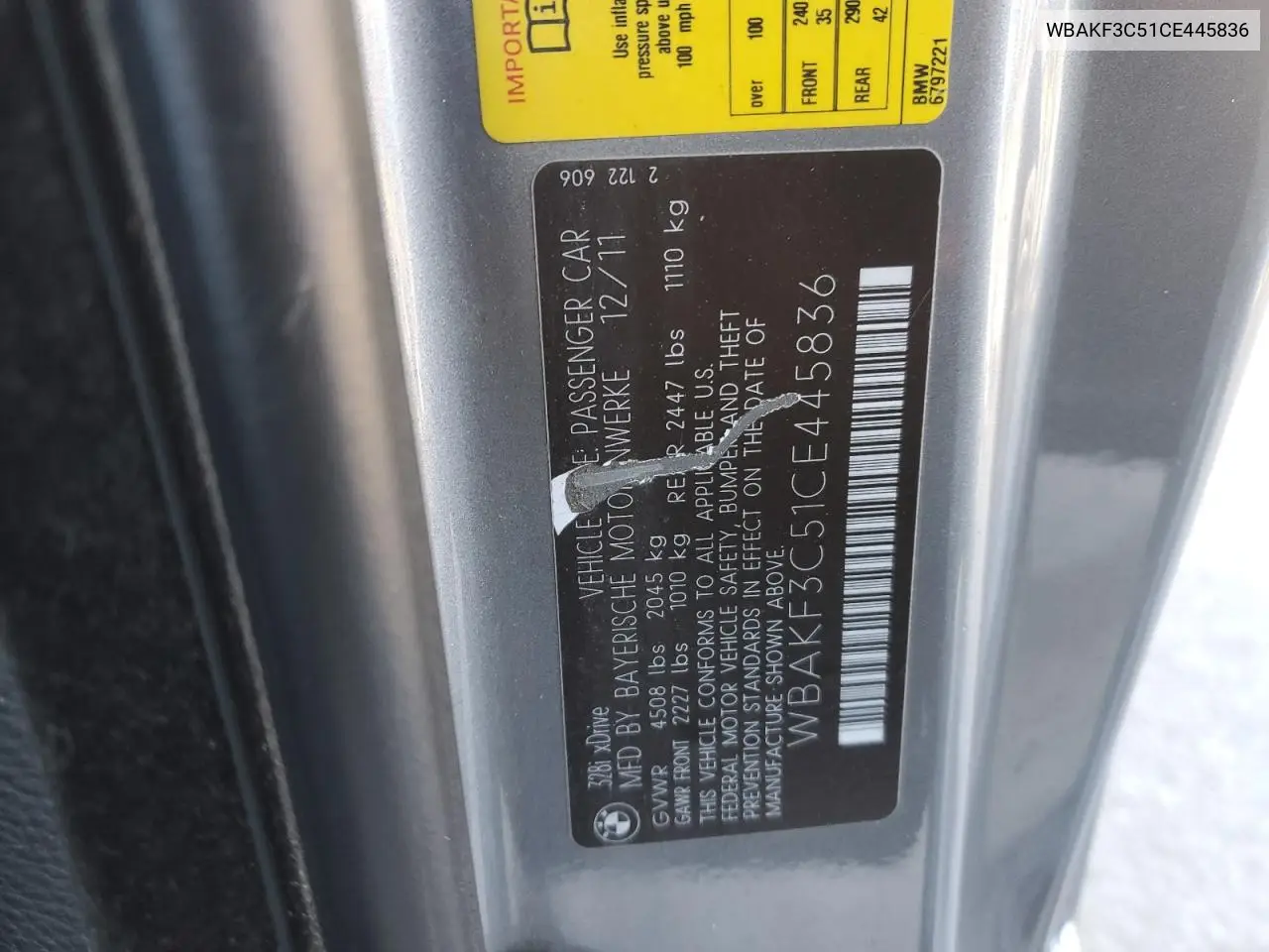 WBAKF3C51CE445836 2012 BMW 328 Xi