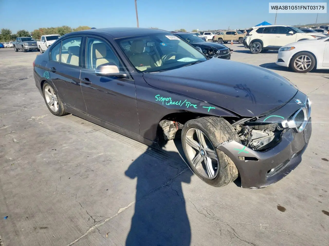 WBA3B1G51FNT03179 2015 BMW 320 I