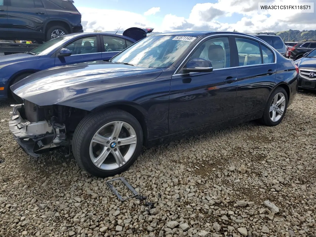 WBA3C1C51FK118571 2015 BMW 328 I Sulev
