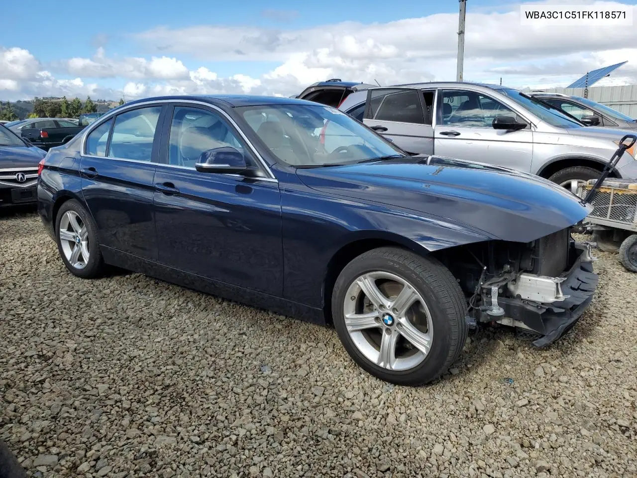 WBA3C1C51FK118571 2015 BMW 328 I Sulev