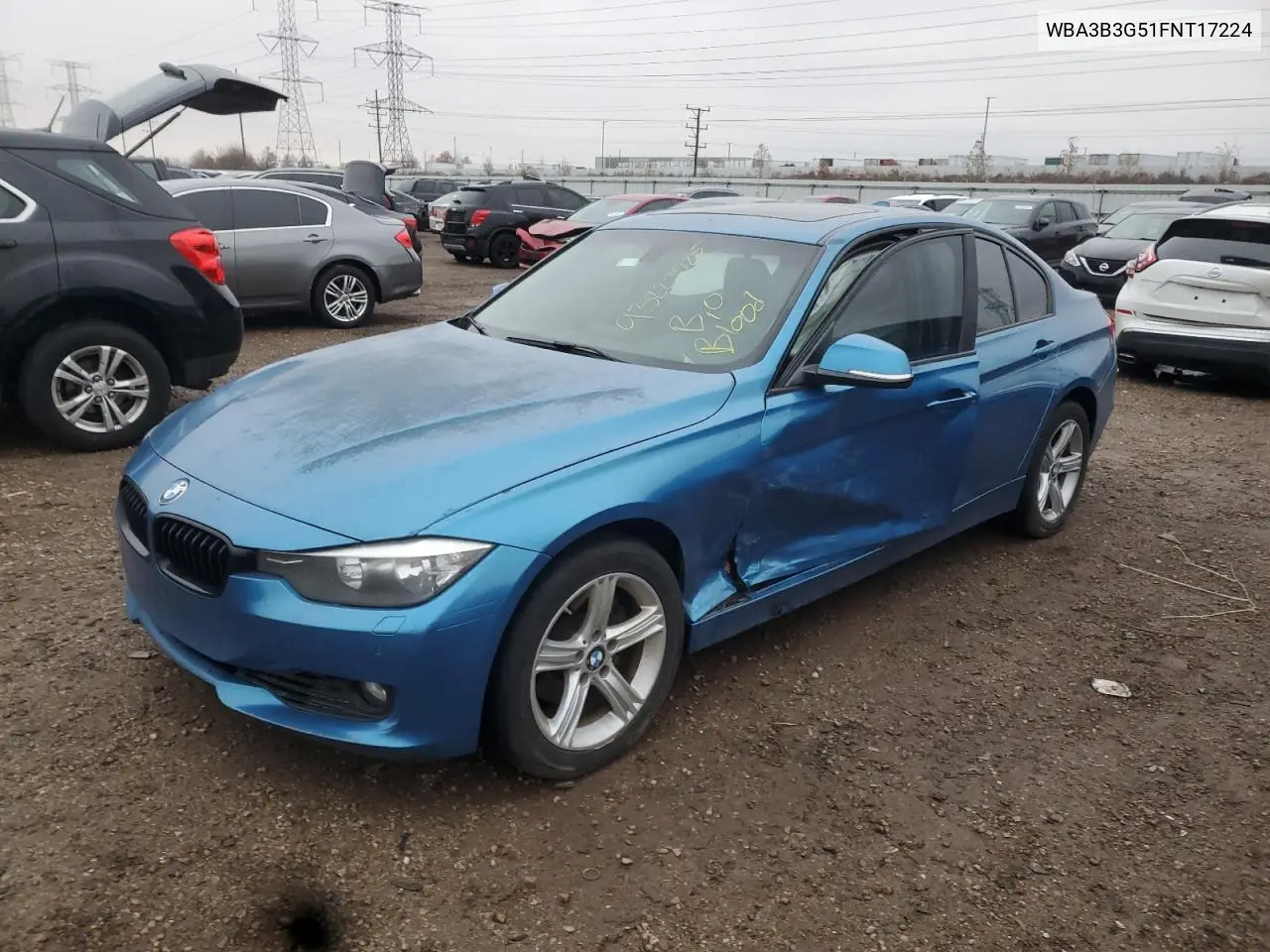 WBA3B3G51FNT17224 2015 BMW 328 Xi