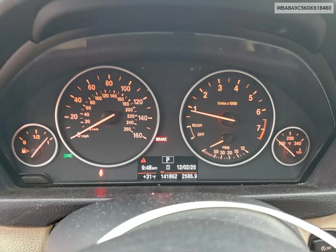 WBA8A9C56GK618480 2016 BMW 320 I