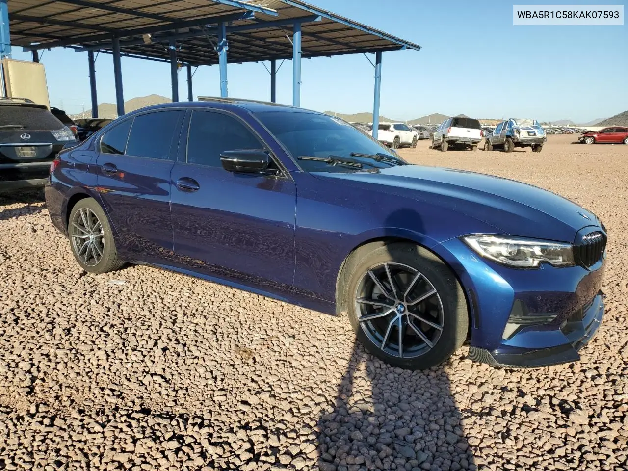 WBA5R1C58KAK07593 2019 BMW 330I