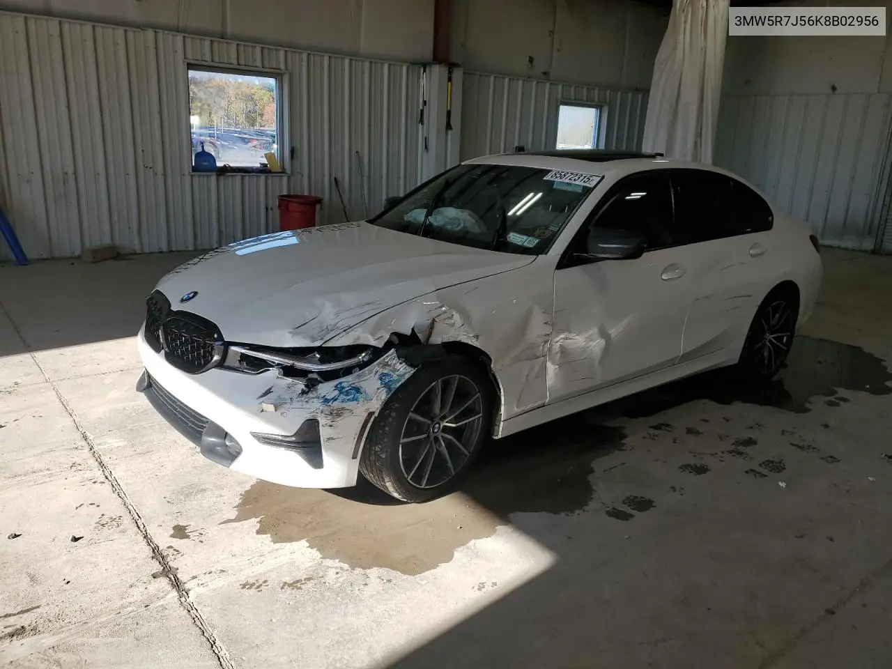 3MW5R7J56K8B02956 2019 BMW 330Xi