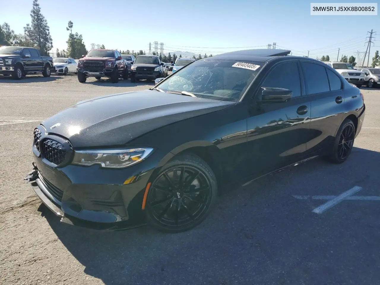 3MW5R1J5XK8B00852 2019 BMW 330I