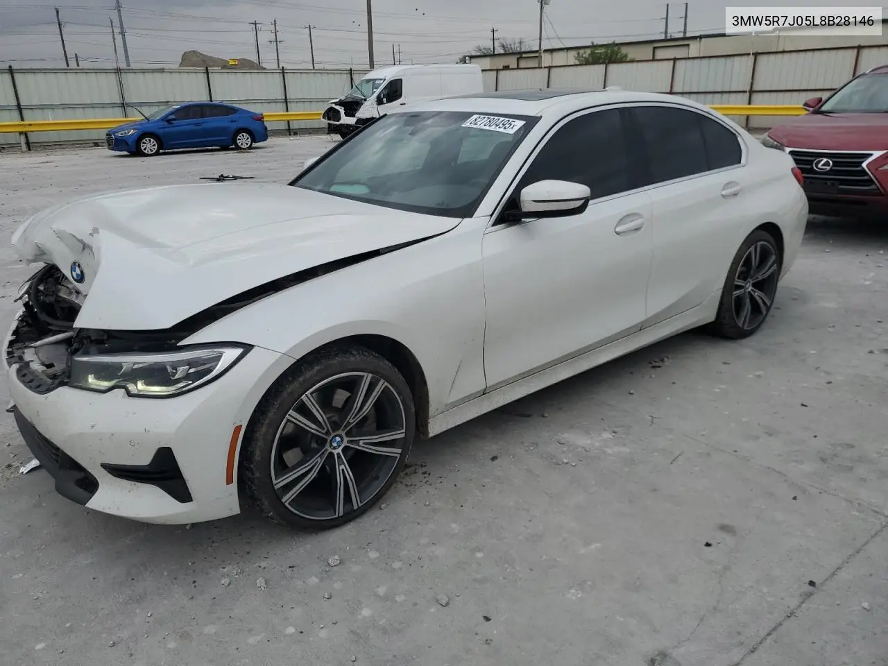 3MW5R7J05L8B28146 2020 BMW 330Xi