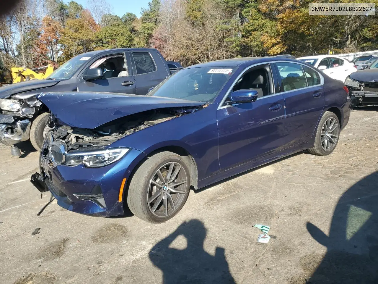 3MW5R7J02L8B22627 2020 BMW 330Xi