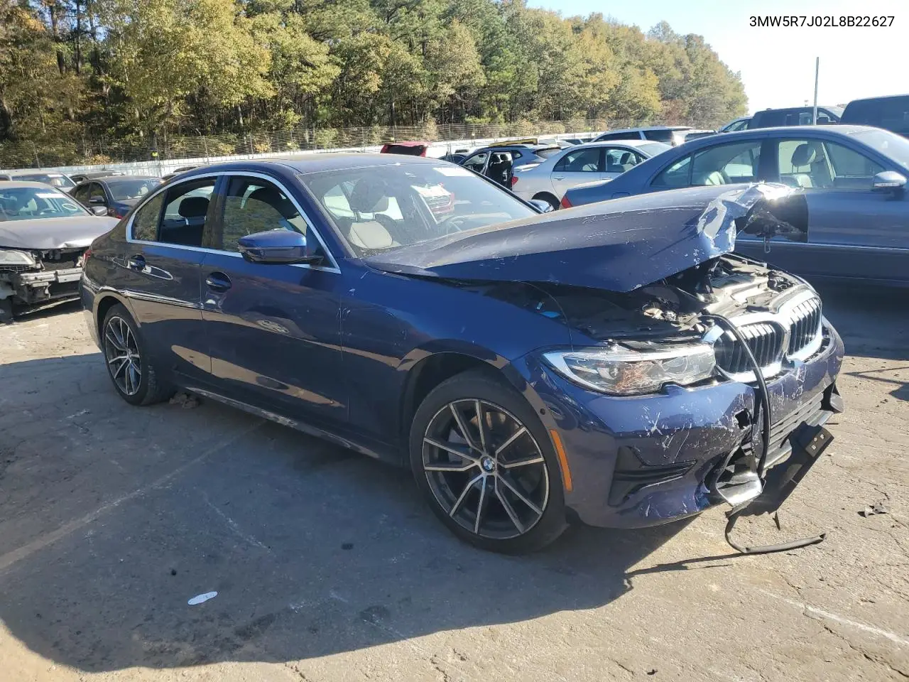3MW5R7J02L8B22627 2020 BMW 330Xi