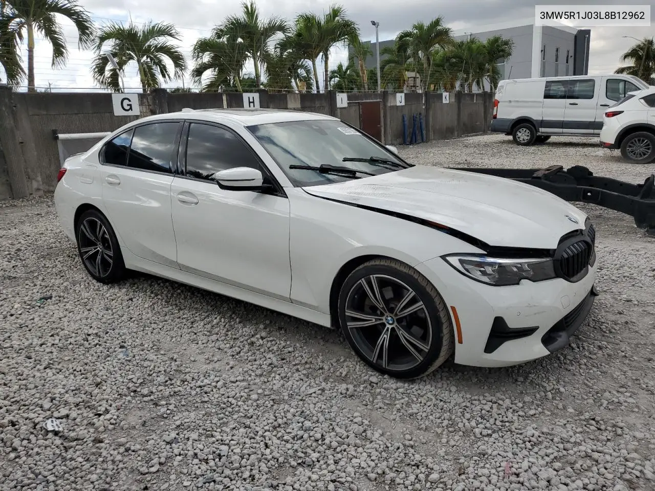 3MW5R1J03L8B12962 2020 BMW 330I