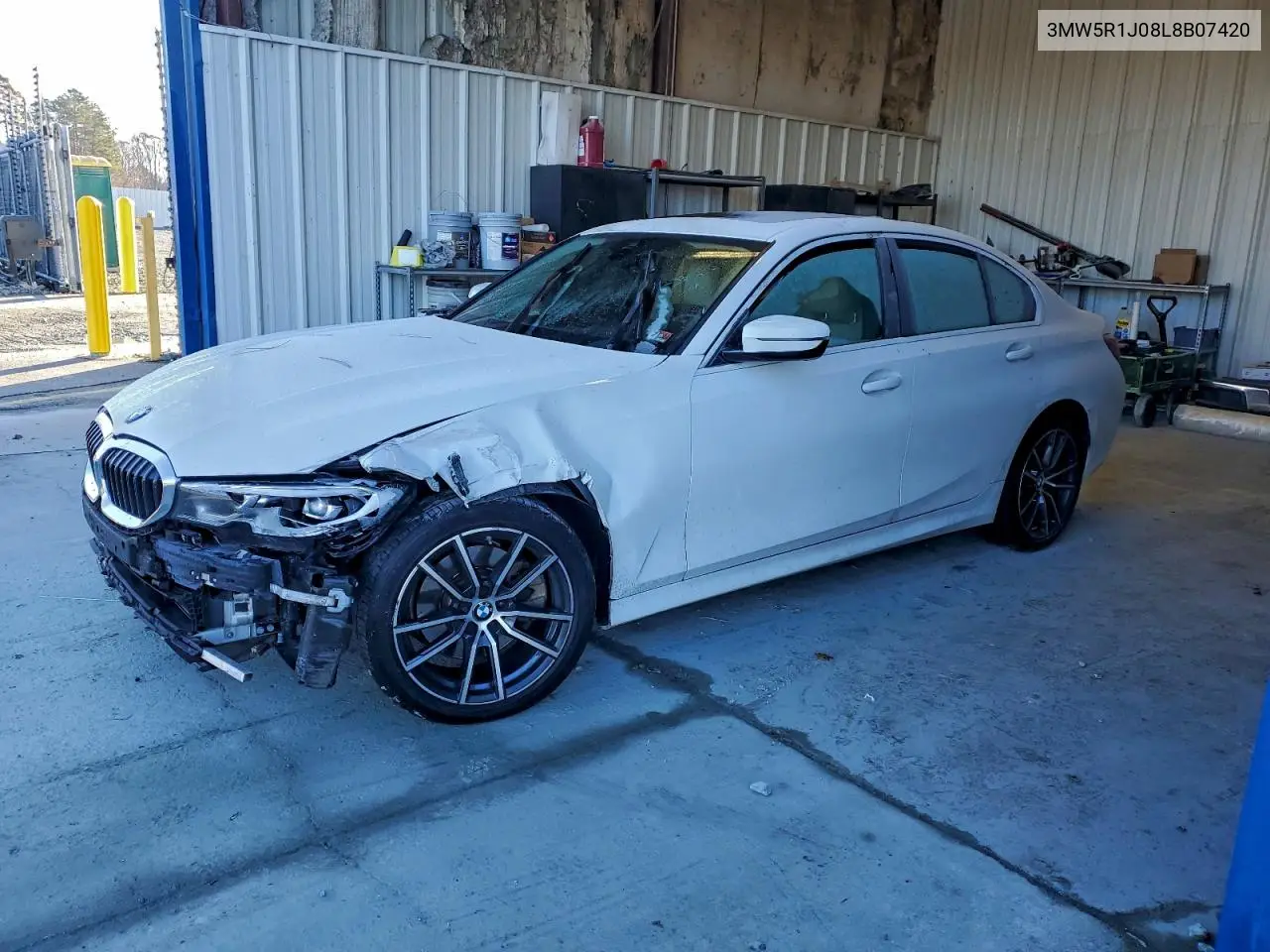 3MW5R1J08L8B07420 2020 BMW 330I