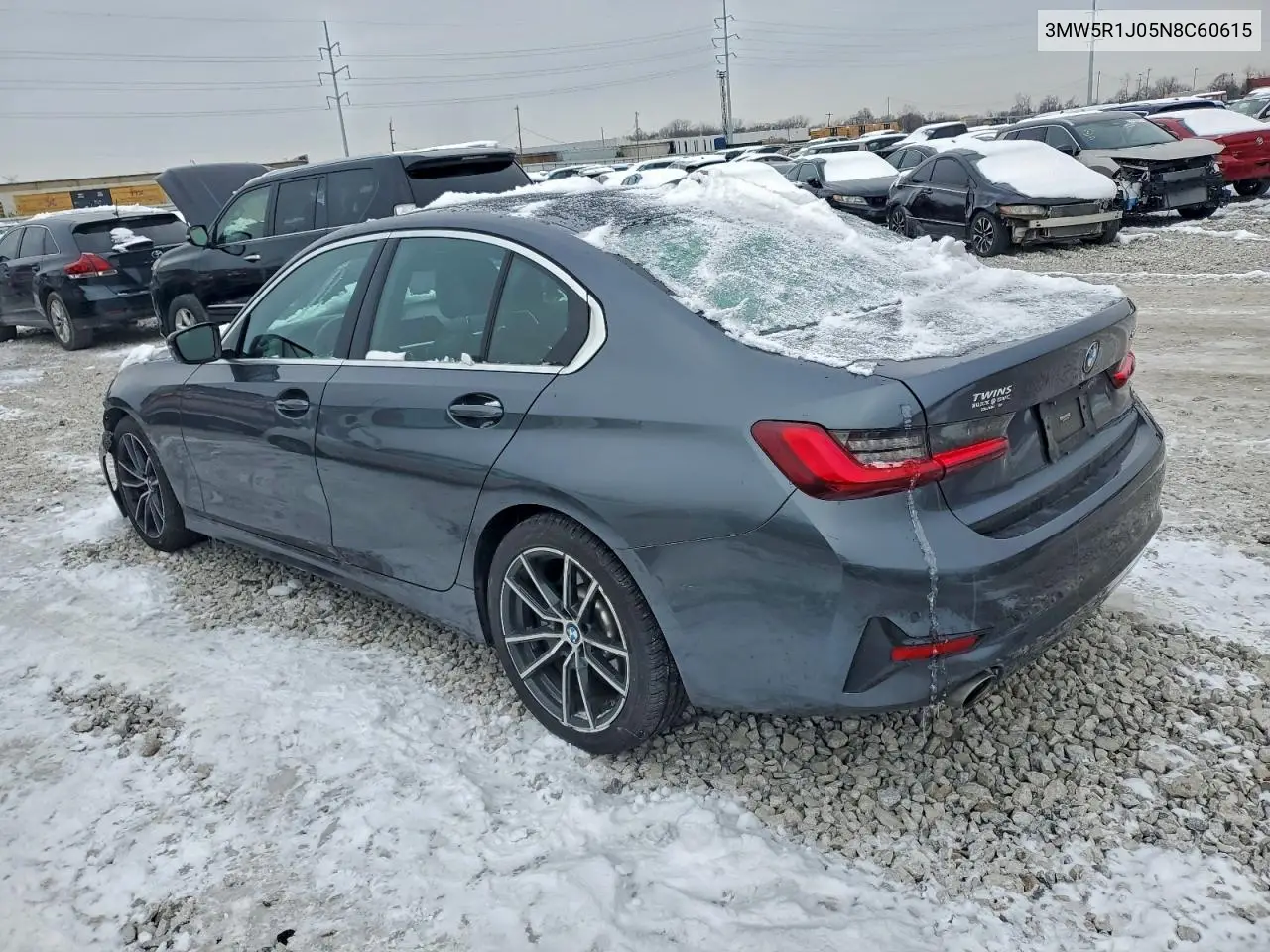 3MW5R1J05N8C60615 2022 BMW 330I