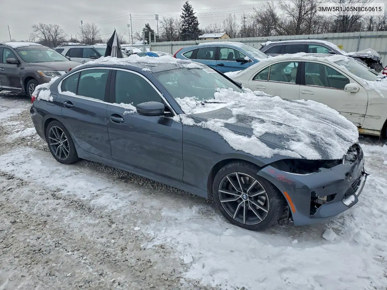 3MW5R1J05N8C60615 2022 BMW 330I