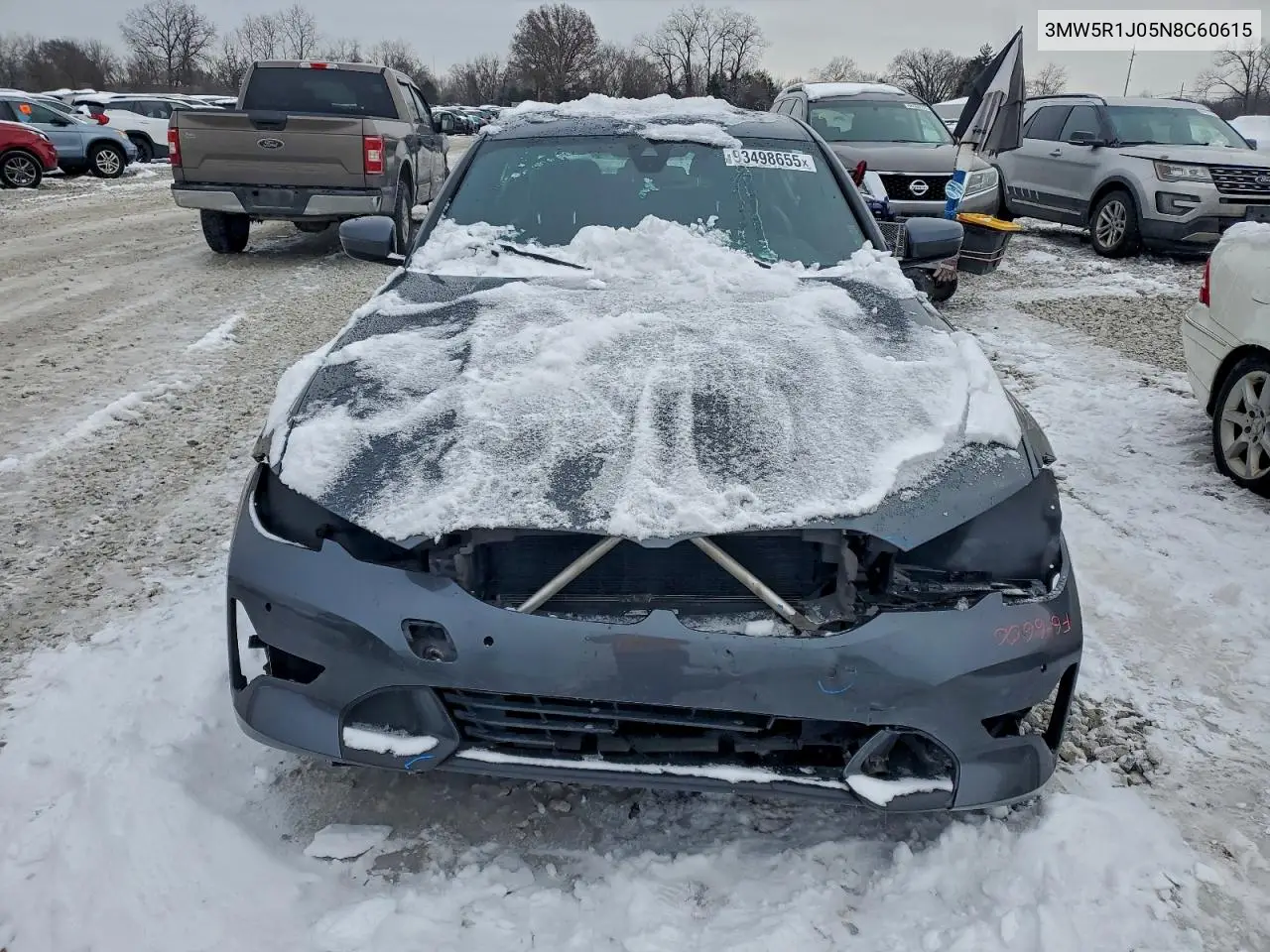 3MW5R1J05N8C60615 2022 BMW 330I