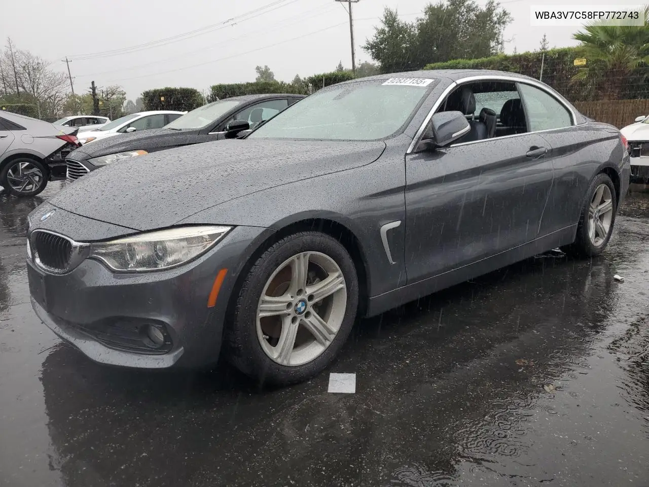 WBA3V7C58FP772743 2015 BMW 428 I Sulev