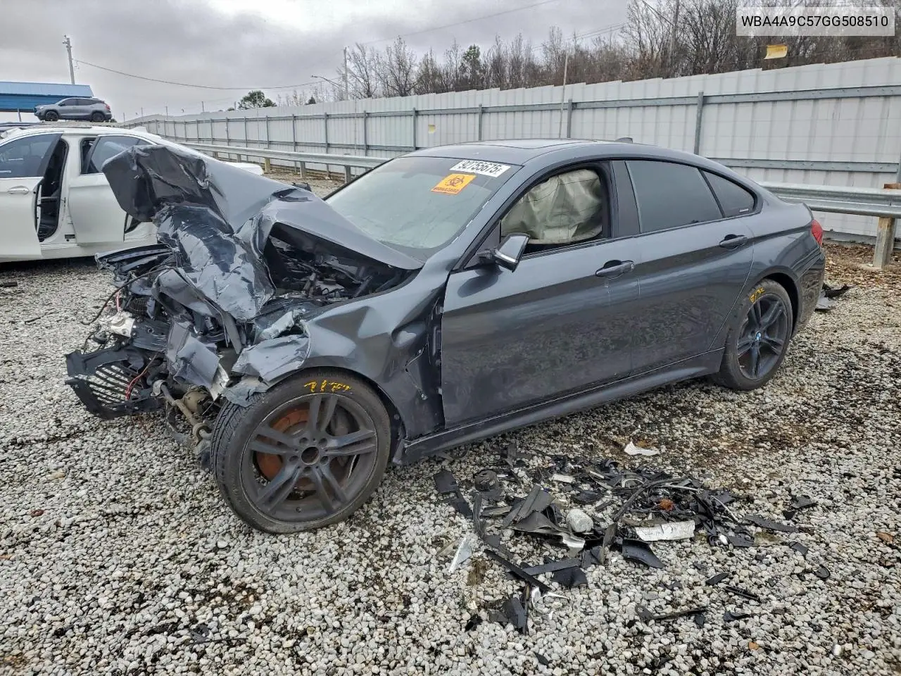 WBA4A9C57GG508510 2016 BMW 428 I Gran Coupe Sulev