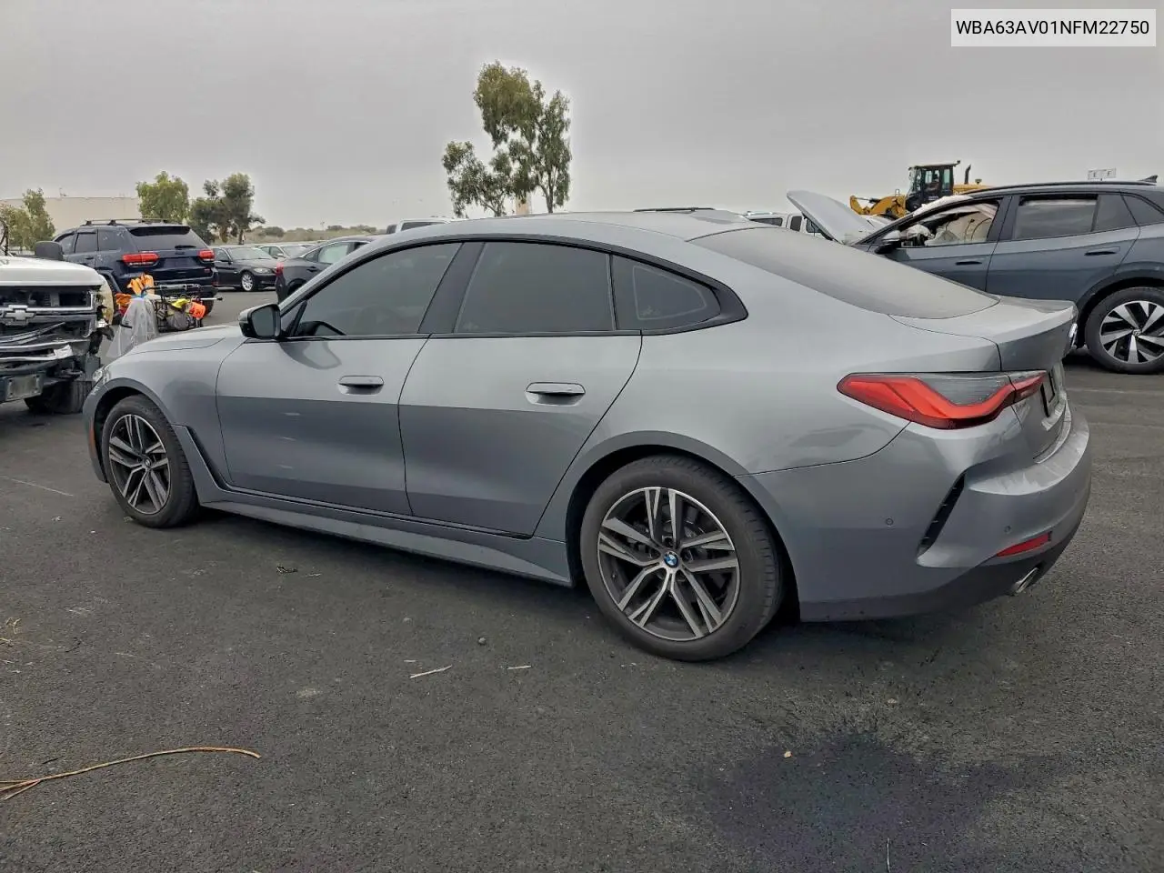 WBA63AV01NFM22750 2022 BMW 430I Gran Coupe