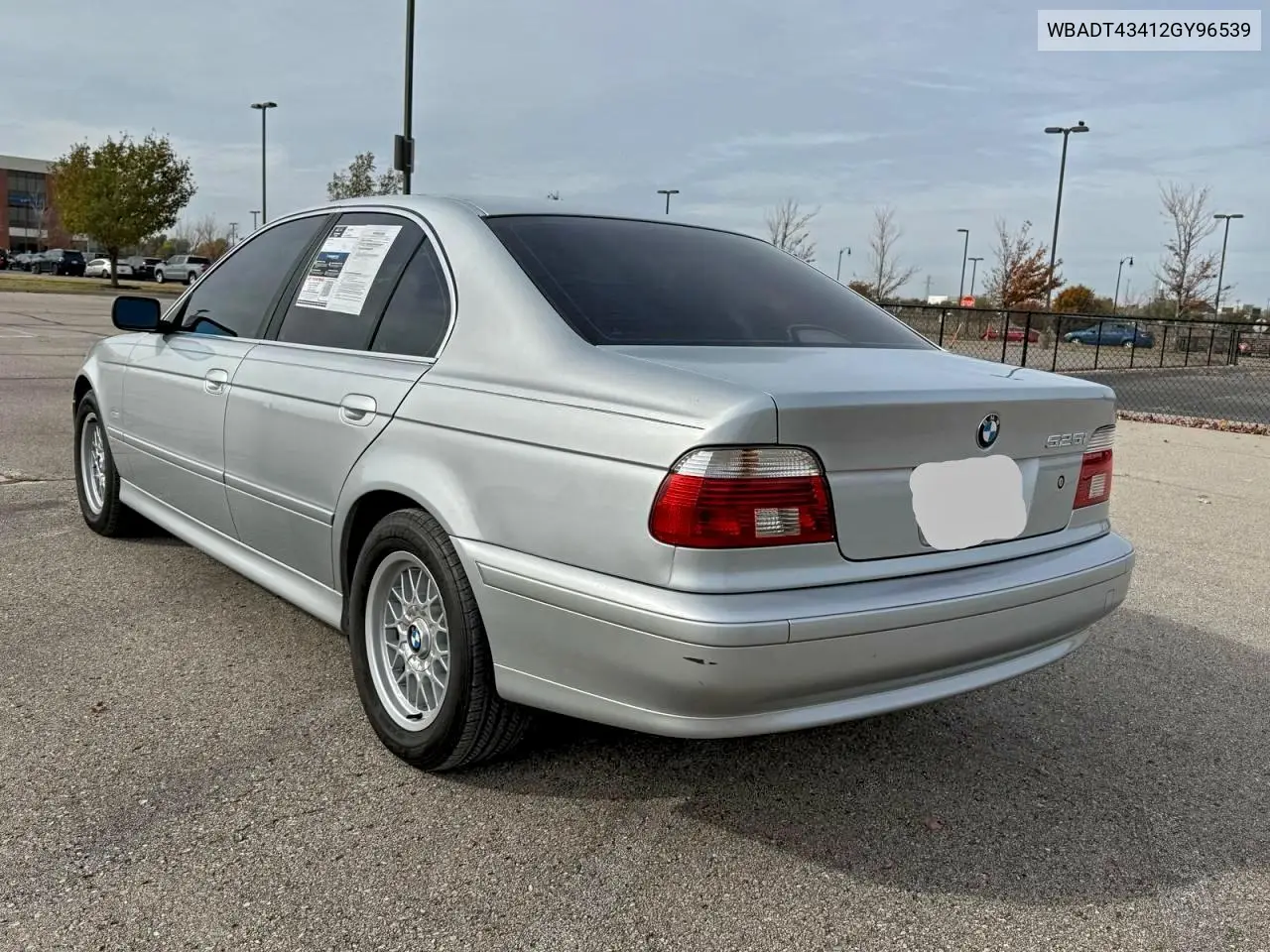 WBADT43412GY96539 2002 BMW 525 I Automatic