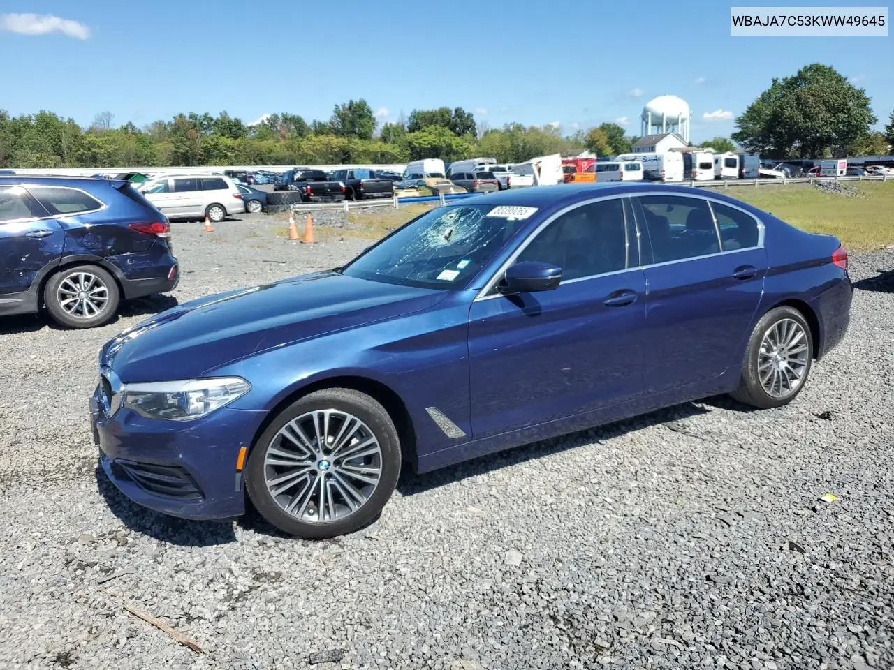 WBAJA7C53KWW49645 2019 BMW 530 Xi